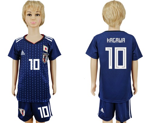 Japan #10 Kagawa Home Kid Soccer Country Jersey